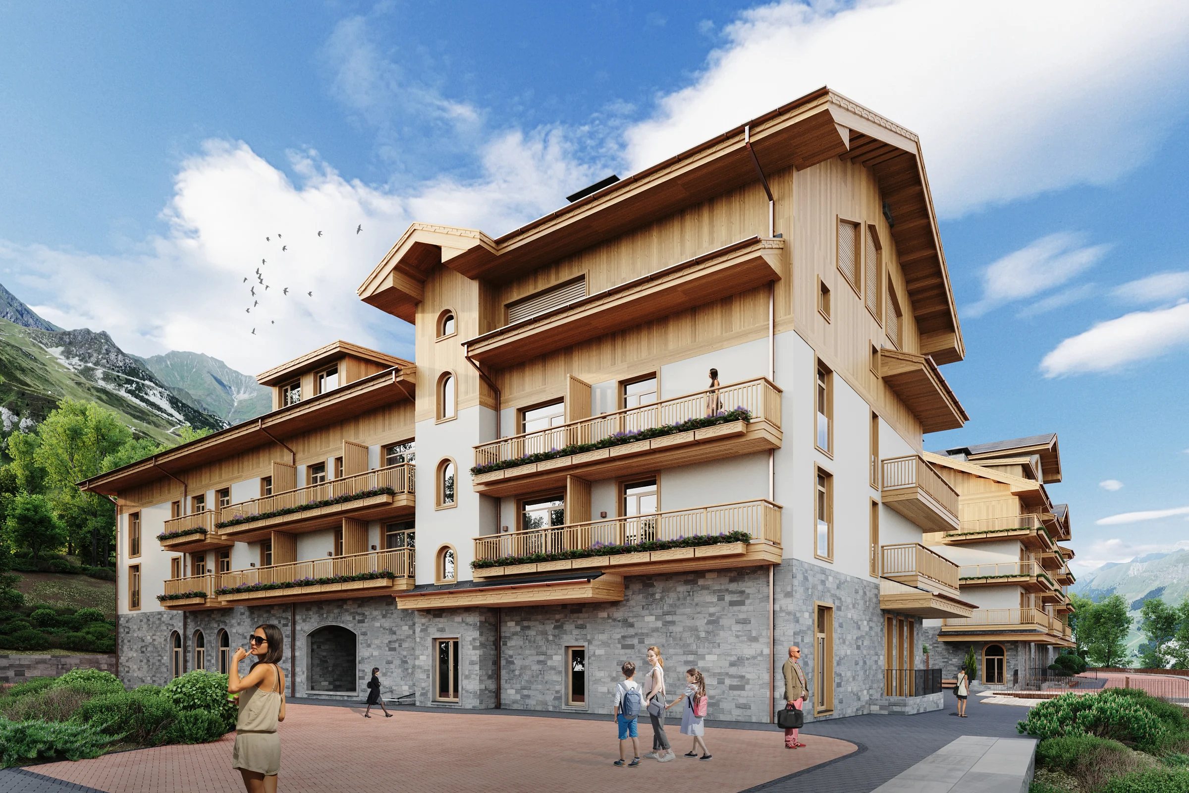 Benefit Sochi Chalet — архитектура и окружение